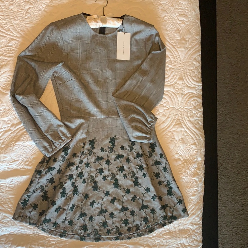 ZARA NWT Embroidered Dress